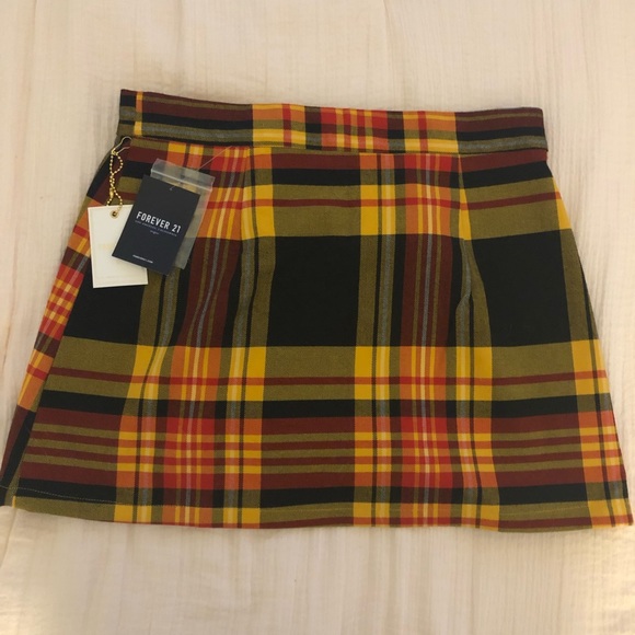 NWT forever 21 plaid skirt - Picture 2 of 3